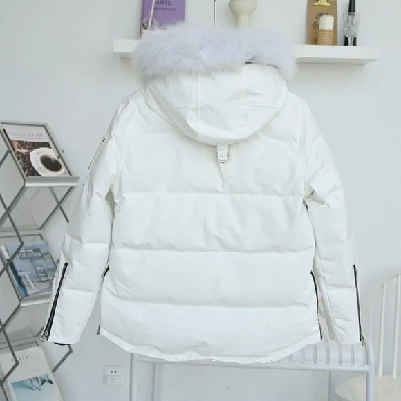 Moose Knuckles Puffer Jacket with Fur Hood - Picture 4 of 4